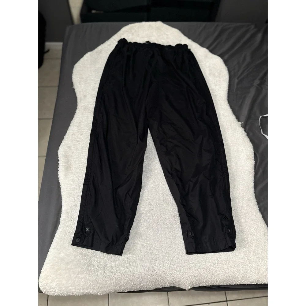 Adidas Mens Black Climashell Storm Pants‎ Active Full Side Zip Zipper XL
